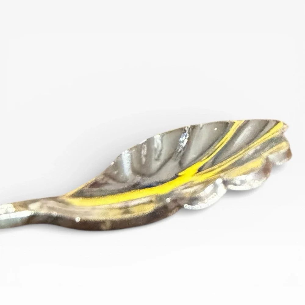 Vintage Route US 66 Souvenir Collector Spoon‎ Silver Tone Shell Bowl Americana